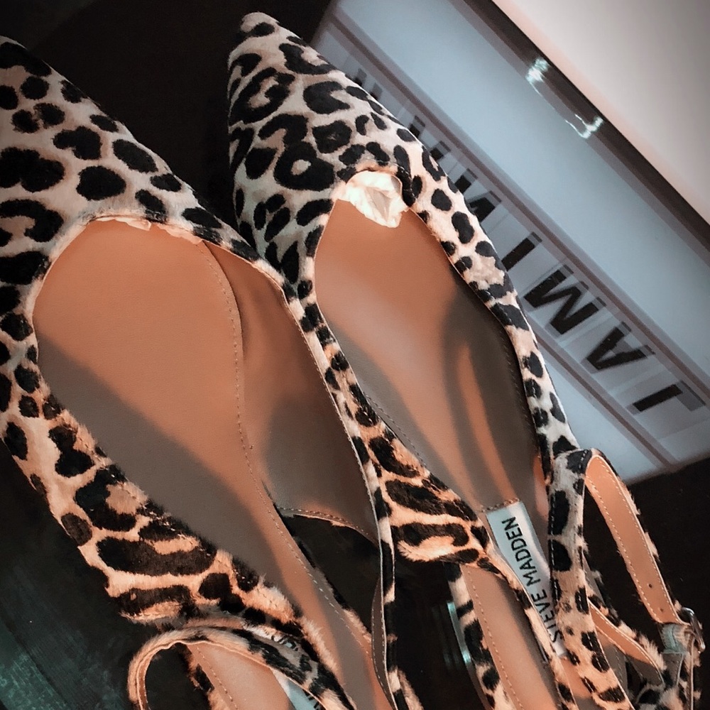 STEVE MADDEN ANIMAL PRINT FLATS ‼️